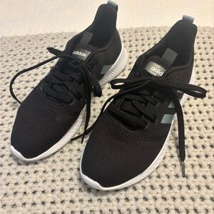 Adidas Cloud Comfort Black and Blue Running Shoes